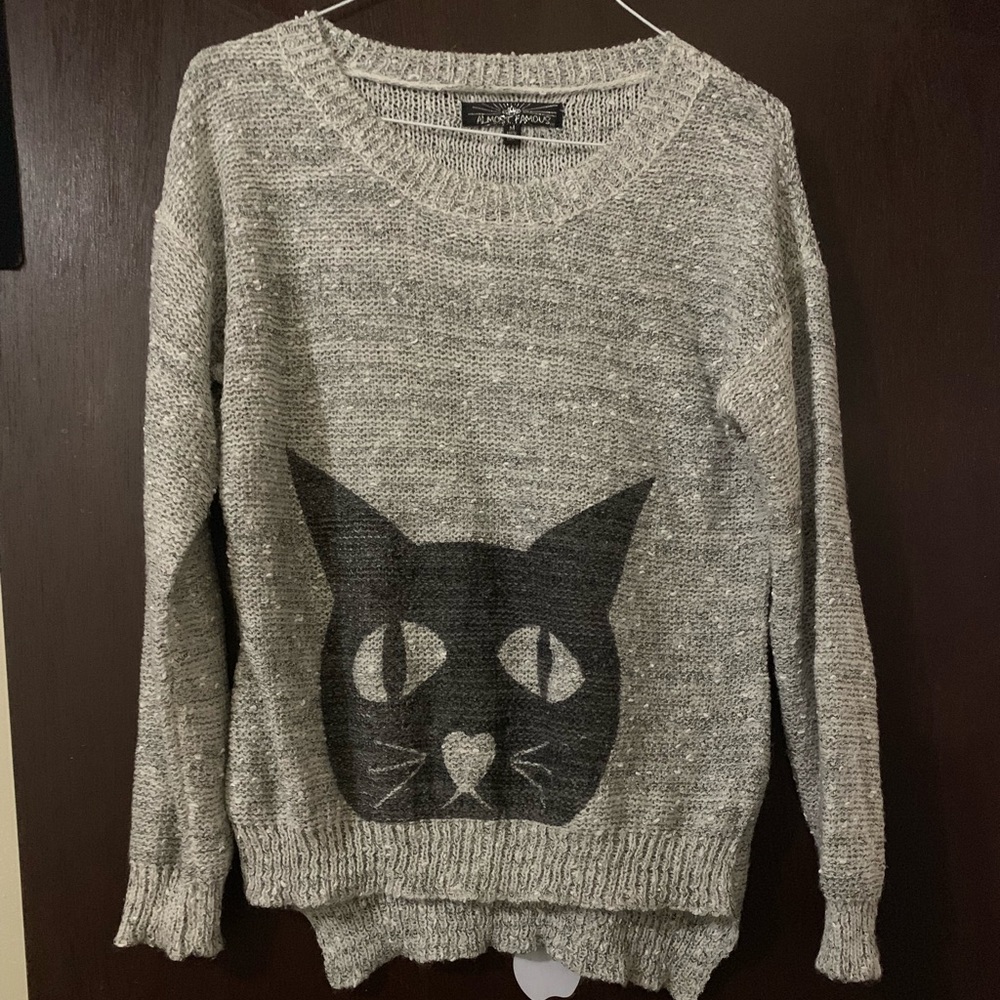 Grey Cat sweater